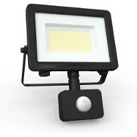 LEDVION - Performance LED-schijnwerper buiten, Met Sensor, IP65, 50W, 135lm/w, koel wit, 6500K, superhelder, breedstraler, buitenlamp