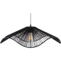 Leitmotiv Hanglamp Sombra Paper Rope Black