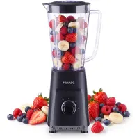 Tomado Blender - 1 liter - 2 snelheden - pulsestand - rvs messen