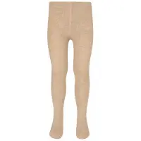 Yellow moon maillot beige Panty Meisjes Katoen Effen - maat 86-92 - glitter