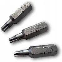 Berner Torx Bit TX15 25mm 1/4" Slagvast - Set van 3