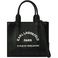 Karl Lagerfeld Handtas 'Rue St-Guillaume' rood / wit