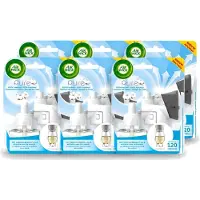 Air Wick 6 x Elektrische Geurverspreider - Starterkit - Pure Zachtheid van Katoen - 19ml - Voordeelverpakking - 6 stuks