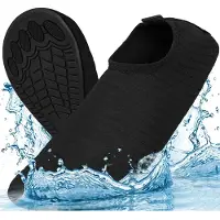 Trizand Zwarte waterschoenen maat 36 voor strand, zwembad en watersport met antislip TPE zool, flexibele pasvorm en laag gewicht