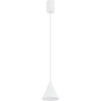 Euluna Hanglamp ZENITH, dimbaar, wit / opaal, Woon-/ Eetkamer, metaal, Modern, hanglamp