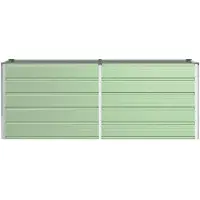 vidaXL Plantenbak Pastelgroen 195 x 50 x 77 cm Gegevens staal
