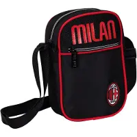 Seven Zeven AC Milan rugtassen voor jongens, met een dubbelkleurige rits en een verstelbare schouderband