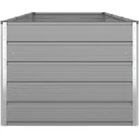 vidaXL Plantenbak Lichtgrijs 290 x 100 x 75 cm Gegalvaniseerd staal