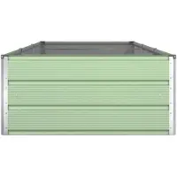 vidaXL Plantenbak Pastelgroen 290 x 100 x 45 cm Gegalvaniseerd staal