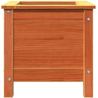 vidaXL Plantenbak Wasbruin 40 x 40 x 39 cm Massief grenenhout