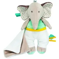 Baby Nat BN0624, pluche knuffel met pindadesign, grijs