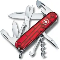 Victorinox Climber Zakmes - 14 functies - Transparant Rood