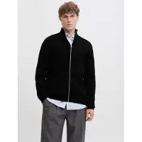 Jack & Jones Gebreid vest 'JPRBLAMILANO STITCH' zwart