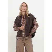 WITHBLACK Dames Jassen Wblimperial Waistcoat - Bruin - Maat M