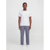 Jack & Jones Pyjama lang 'JACFlorence' navy / wit