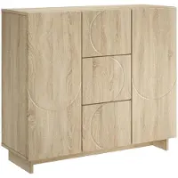 vidaXL Dressoir Sonoma Eiken 85,5 x 31 x 75 cm Bewerkt hout
