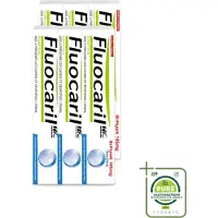 FLUOCARIL 6 x - Tandpasta - Met Fluoride - 75 ml - Grootverpakking - Vaatwasstrips - Fluoride Tandpasta - Tanden Beschermen - Gaatjes Voorkomen - Tanden Versterken - Bi-fluoride Tandpasta