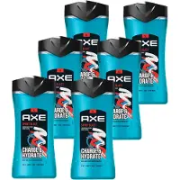 Axe - 3-in-1 Douchegel, Facewash & Shampoo Mannen - Sport Blast - 6 x 400 ml - XL - Voordeelverpakking