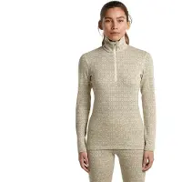 Icebreaker 260 Tech Vertex Alpgeo Half Rits Lange Mouw T-shirt