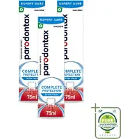 Parodontax 3 x – Tandpasta – Complete Protection Extra Fresh – 75 ml - Grootverpakking - Vaatwasstrips - Tandvleesbescherming - Mondhygiëne - Tandpasta - Bloedend Tandvlees - Tandplak