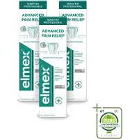 Elmex 3 x - Tandpasta - Sensitive Professional - Pro Argin - 75ml - Grootverpakking - Vaatwasstrips - Gevoelige Tanden - Tandpasta - Tandgevoeligheid - Tandhalscariës - Pro-Argin