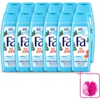 Fa 12 x - Douchegel - Winter Splashes Ice Jump - Frisse Geur & Verfrissing - Verzorgend - 250 ml - Bulkverpakking - Douchegel - Douchemop - Zeebries