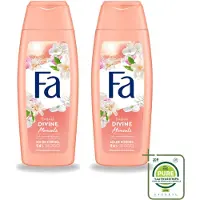 Fa 2 x - Douchecrème - Divine Moments - Verzorgen & Voeden - Verfrissend - 250 ml - Grootverpakking - Vaatwasstrips - Douchecrème - Camelia - Verzorging - Voeding - Huid Verzorgen
