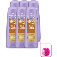 Unilever 6 x – Conditioner – Oil & Care – 200 ml - Bulkverpakking - Droog haar - Douchemop - Pluis haar