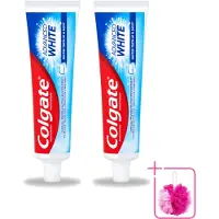 Colgate 2 x - Advanced White - Tandpasta - 100ml - Bulkverpakking - Tandpasta - Douchemop - Witte tanden