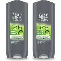 Dove 2 x - Douchegel - Men+ Care Extra Fresh - Verfrissend - 400 ml - Voordeelverpakking - 2 stuks