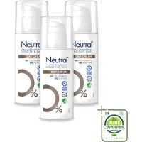 Neutral 3 x – Dagcrème – Parfumvrij – 50 ml - Grootverpakking - Vaatwasstrips - Gevoelige Huid - Dagcrème - Hydratatie - Glycerine - Parfumvrij