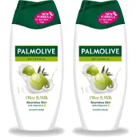 Palmolive 2 x – Douchecrème – Naturals Olive & Milk – 250 ml - Voordeelverpakking - 2 stuks