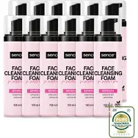 Sence 12 x - Gevoelige Huid - Gezichtsreiniger - Foam - 150 ml - Wasstrips - Gevoelige Huid Reinigen - Gezichtsreiniger - Schuimreiniger - Poriën Reinigen - Make-up Verwijderen
