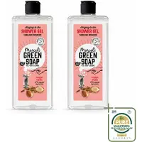 Marcel's Green Soap 2 x - Douchegel - Argan & Oudh - Verzorgend & zacht - 300 ml - Wasstrips - Douchegel - Argan En Oudh - Natuurlijke Douchegel - Verzorgende Douchegel - Vegan Douchegel