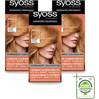 Syoss 3 x - Haarverf Colors Pantone - 9-67 Coral Gold - 1 Haarkleuring - Grootverpakking - Vaatwasstrips - Haarverf - Haarkleur - Pantone - Coral Gold - Haarverkleuring
