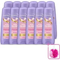 Unilever 12 x Andrélon Extra Glans Conditioner - 200 ml - Voordeelverpakking - 12 stuks