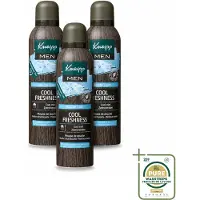 Kneipp 3 x - Douche schuim - Men Cool Freshness - Frisse geur - 200 ml - Wasstrips - Douche Schuim Mannen - Frisse Geur - Natuurlijke Ingrediënten - Huid Verzorging - Schuim Voor Douche