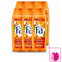 Fa 6 x – Douchegel – Empowering Moments – 250 ml - Bulkverpakking - Douchegel - Douchemop - Geur