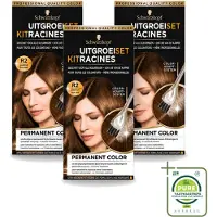 Schwarzkopf 3 x - Uitgroeiset - Goudbruin R2 - Grootverpakking - Vaatwasstrips - Uitgroeiset - Haarkleur - Uitgroeibehandeling - Kleurverandering - Haarkleuringsproduct