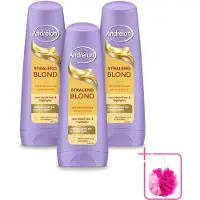 Unilever 3 x Andrélon Conditioner voor stralend blond haar - 200 ml - Voordeelverpakking - 3 stuks