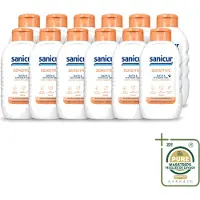 Sanicur 12 x – Bad & Douchegel – Sensitive – 300 ml - Wasstrips - Gevoelige Huid - Bad En Douchegel - Milde Reiniging - Droge Huid - Kamille Extract
