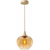 Freelight Hanglamp Fresu Crème Amber Glas Ø 24 cm E27