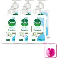 Dettol 6 x - Handzeep - Gentle - Kamille & Katoenbloesem - 250 ml - Bulkverpakking - Handzeep - Douchemop - Antibacterieel