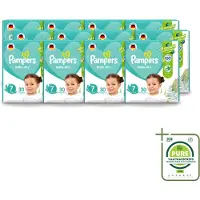 Pampers 12 x – Luiers – Active Baby Dry Maat 7 – 30 Luiers - Grootverpakking - Vaatwasstrips - Luiers Voor Baby - Droge Luiers - Comfortabele Luiers - Langdurige Droogheid - Huidbescherming