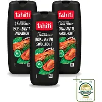 Tahiti 3 x – Douchegel – Sandelhout - 315 ml - Wasstrips - Douchegel - Sandelhout - Ontspanning - Natuurlijke Geur - Huidverzorging