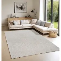 The Carpet Elisa – zacht hoogpolig woonkamer vloerkleed, modern design tapijt met geometrisch patroon, grijs, 80 x 150 cm