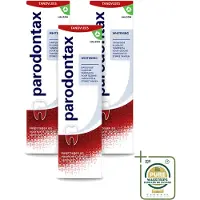 Parodontax 3 x - Tandpasta - Whitening - 75ml - Wasstrips - Tandpasta - Tanden Witter Maken - Tandplak Verwijderen - Bloedend Tandvlees - Fluoride