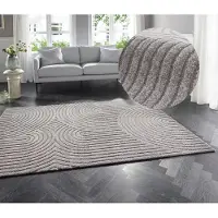 Elle Decoration Japandi Vloerkleed - Grijs 160 x 230 cm