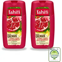 Tahiti 2 x - Douchegel - Granaatappel & Kokosolie - Hydraterend - 250 ml - Grootverpakking - Vaatwasstrips - Douchegel - Hydraterende Douchegel - Kokosolie - Granaatappel - Natuurlijke Douchegel