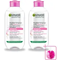 Garnier 2 x - SkinActive - Micellair Water - Gevoelige Huid - Gezichtsreiniger - 200 ml - Bulkverpakking - Gevoelige huid - Douchemop - Gezichtsreiniger